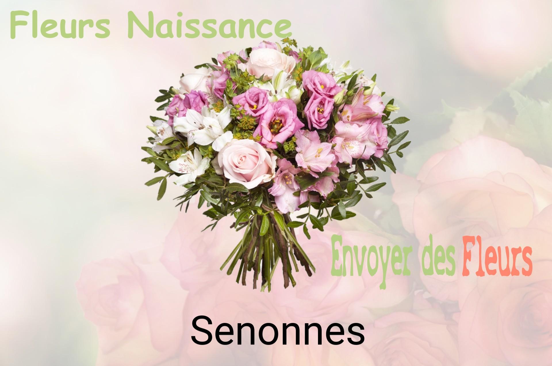 Bouquet de fleurs de naissance livré à Senonnes